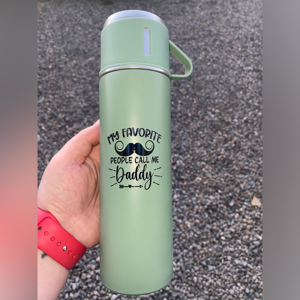 Dad double layer stainless steel thermos cup with leakproof insulation